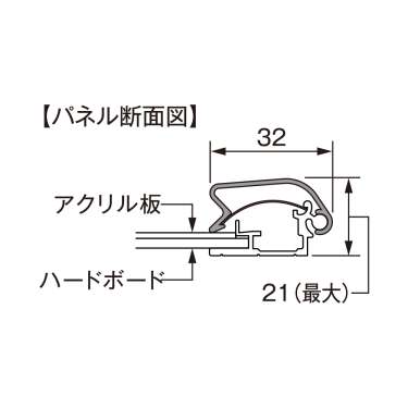 角バーパネル (PG-32R仕様) 屋内用(角バーパネル (PG-32R仕様))_7