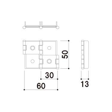 パーテーションパネルシステム PP屏風丁番_2