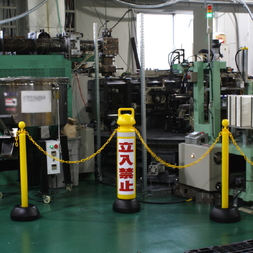 メガスタンド 反射シート有り 立入禁止シール2枚付 SF-76-A(SF-76-A)_4