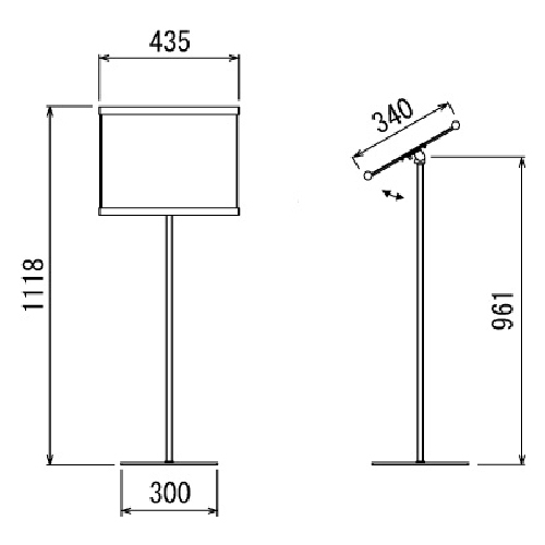 フロアスタンド 2831 S A3ヨコ ステン(2831)_2