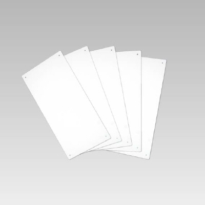 エコユニボード 白 200×400×1.2mm厚 φ4mm穴4スミ 5枚1組 886-25(886-25)