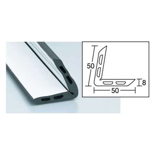 アングル型ゴム 粘着付 NRL-330　50×50×330mm 5本入(NRL-330)