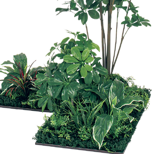 連接樹木 GM5714 H1800 450角3連 シェフレラ(GM5714)_2