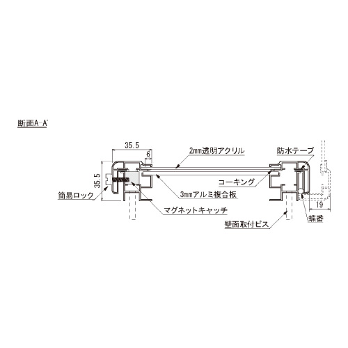 ポスターパネル 3617 S A2 ステン(3617)_3