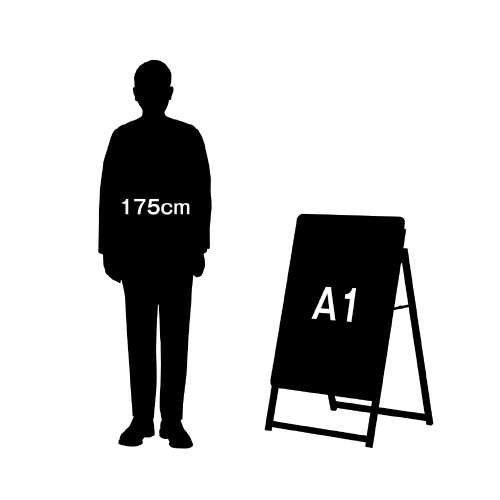 PGライト Aサイン Pro ブラック A1 片面 レインシールド_3