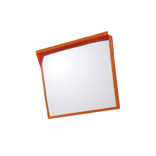 カーブミラー アクリル製角型一面鏡 H600×W800mm ミラーのみ 384-67(384-67)