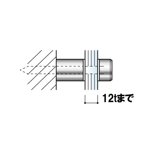 盗難防止壁付けポピック　SN15-12(クローム/SN15-12C　ゴールド/SN15-12G　ステンレス/SN15-12S)_3