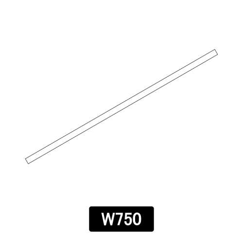 Adder InStore メディア交換用プラスチックバー W750mm 40本 (10099-40)(10099-40)
