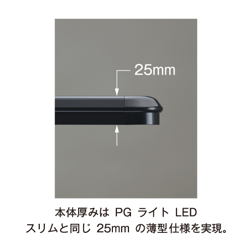PGライトPro 屋外用 パックシート入仕様 B1縦型 ブラック_10