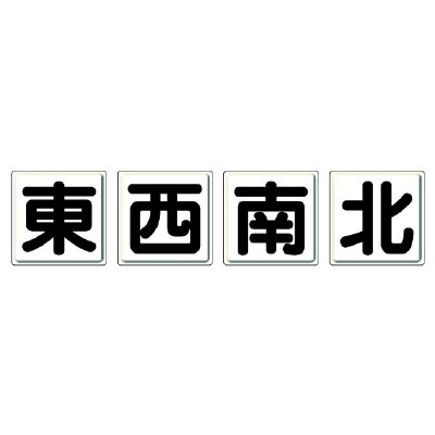 指導標識 東西南北 4枚セット 中（600×600mm）804-89(804-89)
