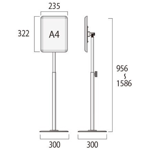 スマートフリーパネルスタンドスライド A4 SMFPAS135-A4(SMFPAS135-A4)_2