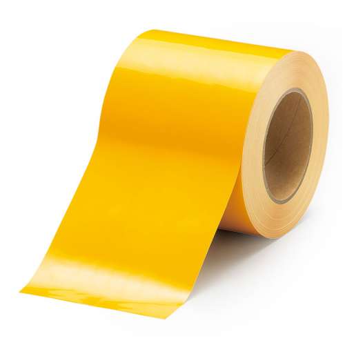 床貼用テープ ユニフロアテープ 100mm幅 再剥離タイプ 黄 863-022(863-022)
