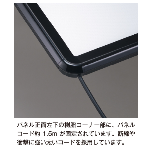 PGライトPro 屋外用 パックシート入仕様 B1縦型 ブラック_7