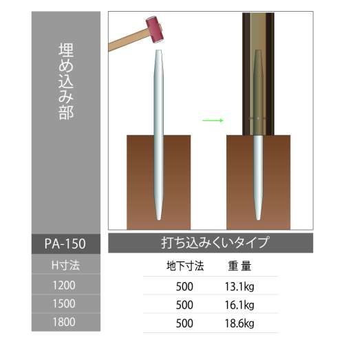 @ポスト PRW-150-1800(PRW-150-1800)_2