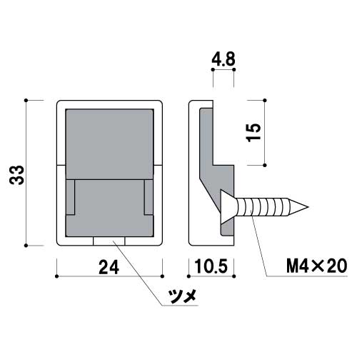 壁面パーツ　PGM4(クロームメッキ：PGM4C　ゴールドメッキ：PGM4G)_2