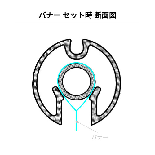 アルミAL25 上下2本セット ステンカラー_5