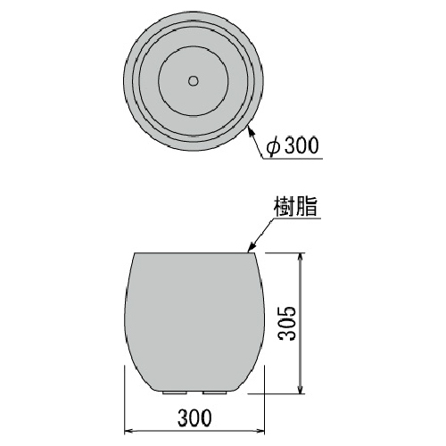 樹木プランター GR5103 H1500 シェフレラ(GR5103)_4