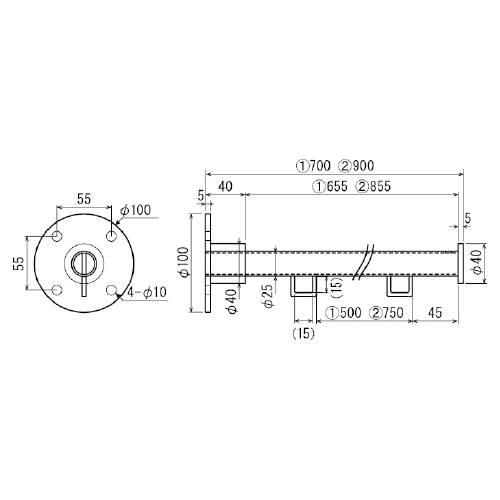 突き出しフラッグ 842 S ステン(842)_7