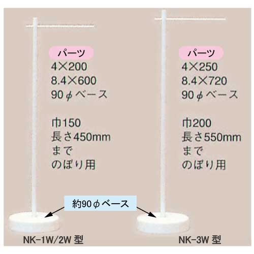 ミニのぼり立て台 8.4φ(NK-1W型)_2