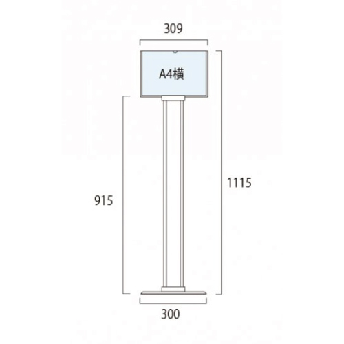 クリエイティブカードサインスタンド CCS-A4Y(CCS-A4Y)_2