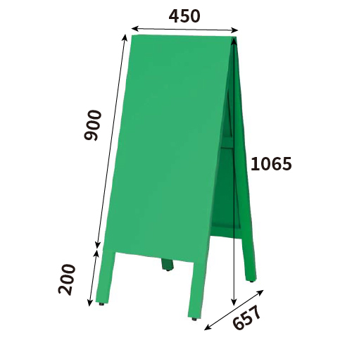 多目的A型案内板　緑のこくばん　WA450VG(WA450VG)_2