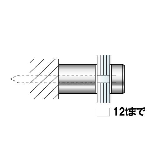 盗難防止壁付けポピック　SN20-16(クローム/SN20-16C　ゴールド/SN20-16G　ステンレス/SN20-16S)_3