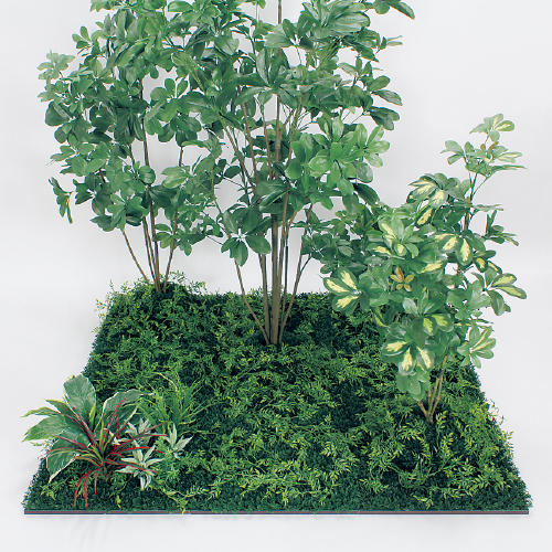 連接樹木 GM5717 H1800 450角9連 シェフレラ(GM5717)_2