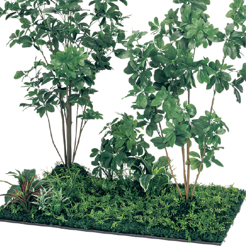 連接樹木 GM5716 H1800 450角6連 シェフレラ(GM5716)_2