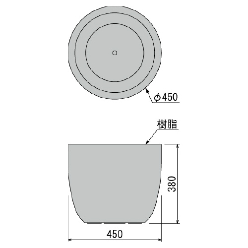 樹木プランター GR5094 H2050 アレカヤシ(GR5094)_2