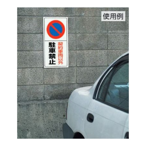 駐車禁止標識 「文字スペース/駐車禁止」H600×W300mm 834-07(834-07)_2