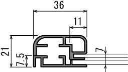 ポスターパネル 313 S A2タテ ステン(313)_2