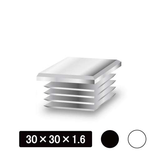 角パイプ用内キャップ　等辺　30×30×1.6用