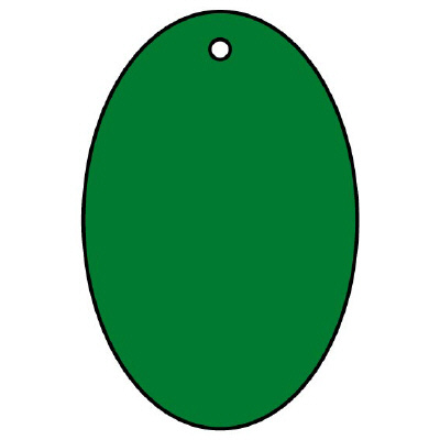 エコユニボード 緑 45×30×2.0mm厚 だ円型 φ4mm穴上1 5枚1組 886-52(886-52)