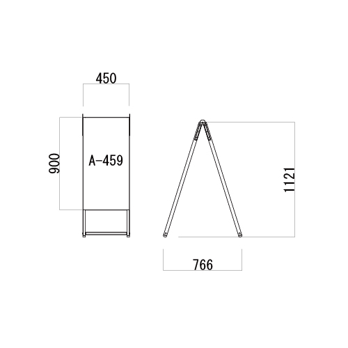 Aサイン Aエース　A-459　両面　シルバー(A-459)_2