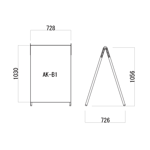 Aサイン Kブラック　AK-B1　両面　ブラック(AK-B1)_2