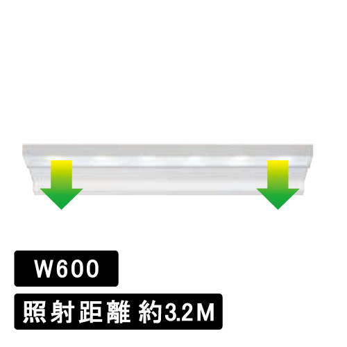 外照式LED照明 アドビューL2 W600 シルバー (アドビューL2 W600)