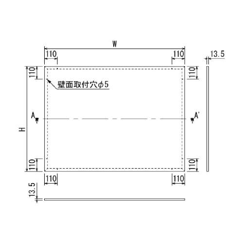 掲示ボード 694 C-BE 900×600 シルバー/ボードベージュ(694)_2