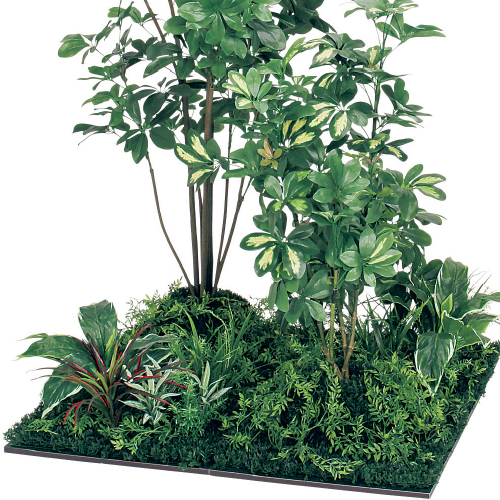 連接樹木 GM5715 H1800 450角4連 シェフレラ(GM5715)_2