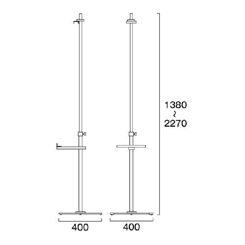 PAパネルスタンド23G-B　片面　A2パネルセット　PA23G-B-VPA2-SET(PA23G-B-VPA2-SET)_2