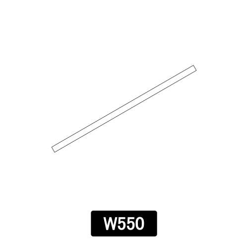 Adder InStore メディア交換用プラスチックバー W550mm 40本 (10555-40)